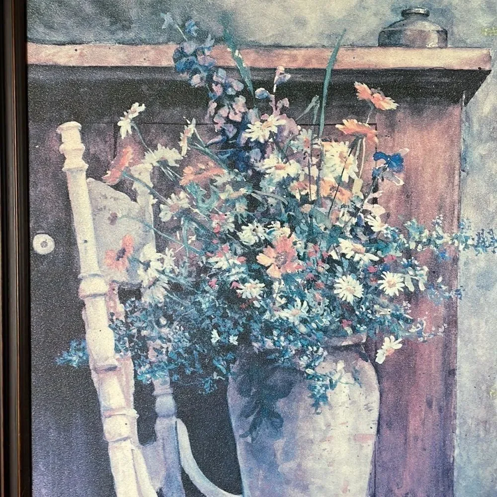 “Morning Arrangement,” by Patton Wilson Very Large Framed Canvas Print (31x22.5)